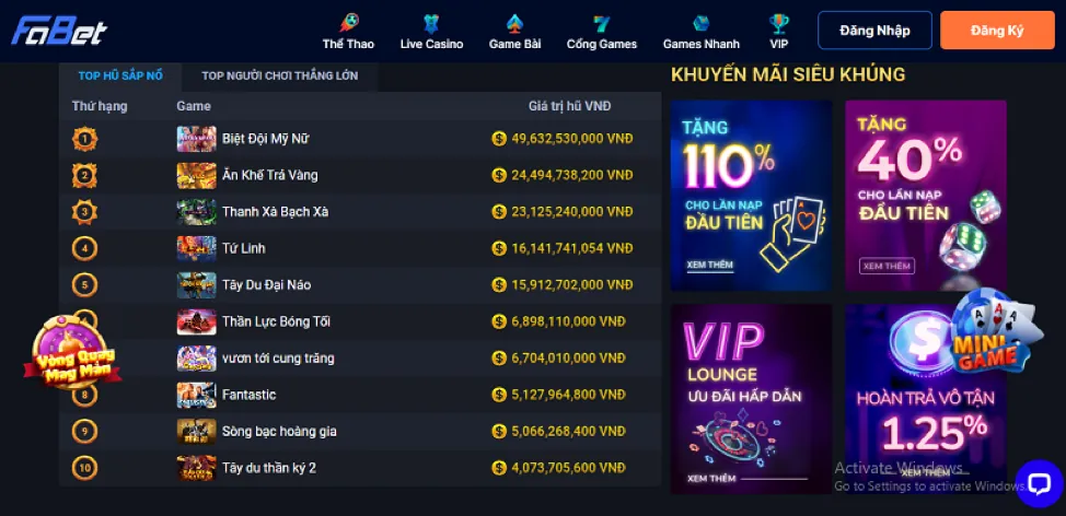 Chương trình hoàn trả cược hàng tuần tại Bongvip2
